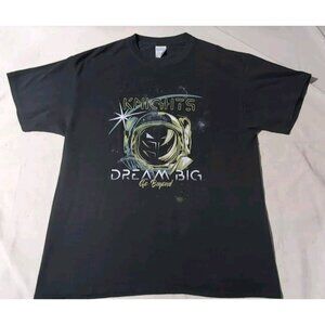 Knights Dream Big Go Beyond Graphic Tee Tshirt Black Size Large Impress Ink